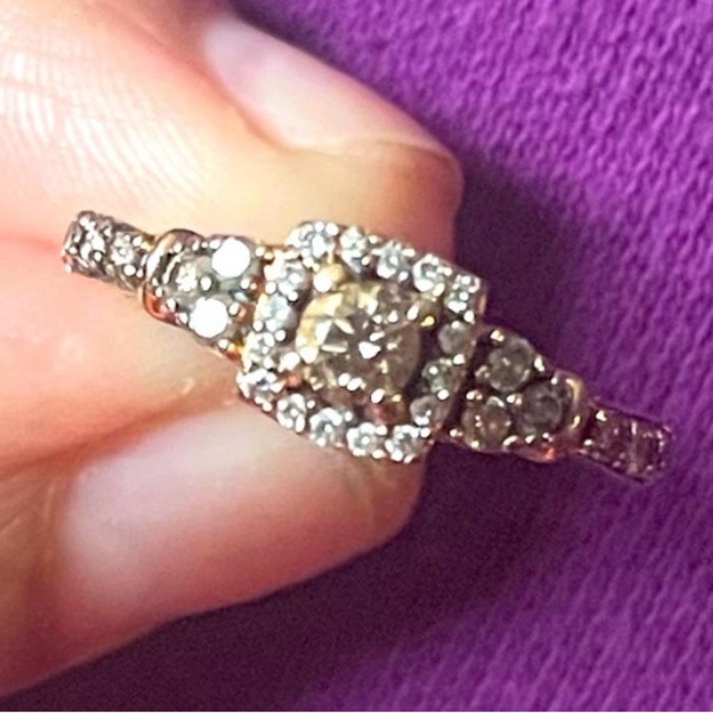 Chocolate diamond 14 K rose gold Levian ring